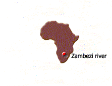 Map Zimbabwe - Zambia